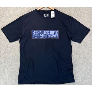 NWT Black Rifle Coffee Company Mens Graphic T-Shirt Black BRCC Reticle Logo XL